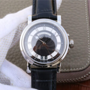 Breguet Marine 5817 Black Leather Strap JF Replica Watches - JF Replica