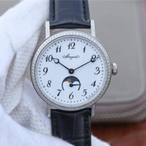 Breguet Classique Moonphase 9088BB/29/964/DD0D TW Factory Diamond-Set Bezel Watches - JF Replica