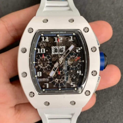 Richard Mille RM-011 KV Factory Ceramic White Case JF Replica Watches - JF Replica