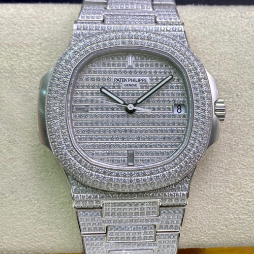 Patek Philippe Nautilus 5719/1G-001 PPF Factory Diamond Case JF Replica Watches - JF Replica