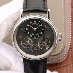 Breguet Tradition 7057BB/G9/9W6 Black Leather Strap JF Replica Watches - JF Replica
