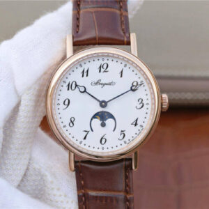 Breguet Classique Moonphase 9087BB TW Factory White Dial JF Replica Watches - JF Replica