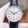 IWC Portugieser IW371605 ZF Factory Blue Leather Strap JF Replica Watches - JF Replica