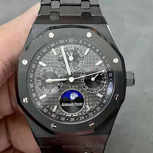 Audemars Piguet Royal Oak 26579CE.OO.1225CE.01 APS Factory Black Strap JF Replica Watches - JF Replica