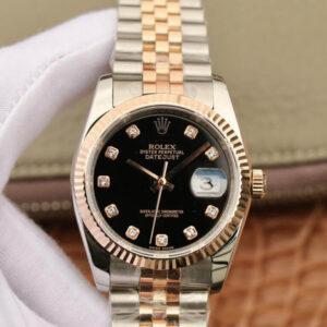 Rolex Datejust 116231 GM Factory Black Dial JF Replica Watches - JF Replica