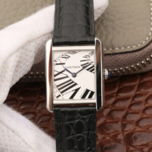Cartier Tank W5200018 K11 Factory White Dial JF Replica Watches - JF Replica