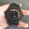 Patek Philippe Nautilus 5719/10G-010 PPF Factory Diamond Black Dial JF Replica Watches - JF Replica