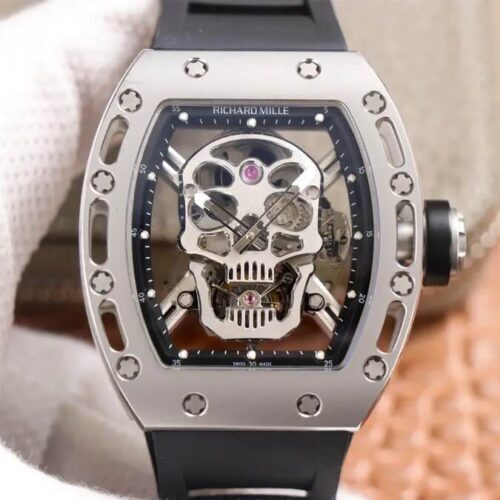 Richard Mille RM52-01 Tourbillon JB Factory Black Rubber Strap JF Replica Watches - JF Replica