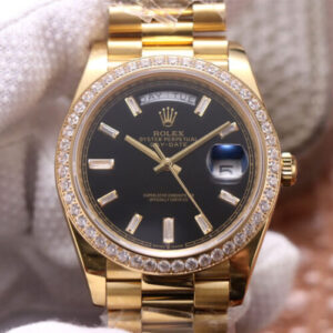 Rolex Day Date M228348RBR-0001 EW Factory Diamond-Set Bezel JF Replica Watches - JF Replica