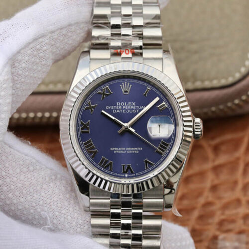 Rolex Datejust 36MM GM Factory Blue Dial JF Replica Watches - JF Replica