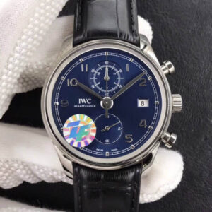IWC Portugieser IW390303 ZF Factory Black Leather Strap JF Replica Watches - JF Replica