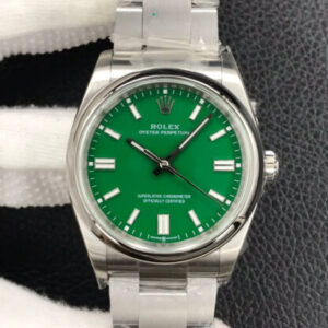 Rolex Oyster Perpetual M126000-0005 36MM EW Factory Green Dial Stainless Steel JF Replica Watches - JF Replica