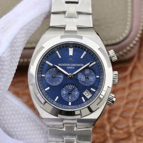 Vacheron Constantin Overseas 5500V/110A-B148 8F Factory Blue Dial JF Replica Watches - JF Replica