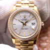 Rolex Day Date M228348RBR-0005 EW Factory Diamond-Set Bezel JF Replica Watches - JF Replica