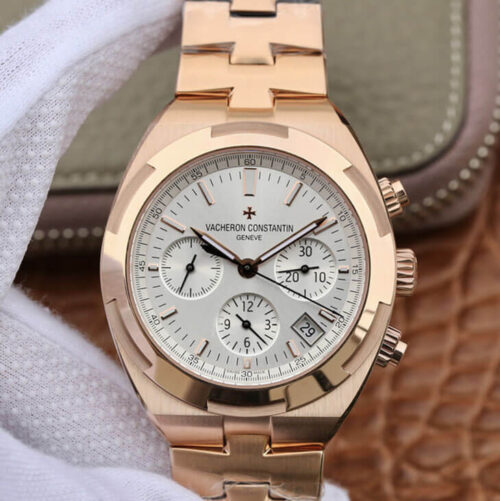 Vacheron Constantin Overseas 5500V/000R-B074 8F Factory Rose Gold Case JF Replica Watches - JF Replica