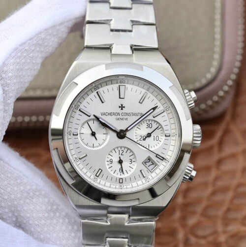 Vacheron Constantin Overseas 5500V/110A-B075 8F Factory Silvery Case JF Replica Watches - JF Replica