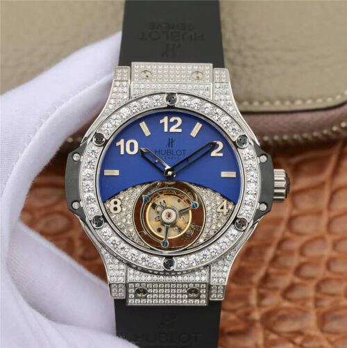 Hublot Big Bang Tourbillon Diamond Bezel JF Replica Watches - JF Replica