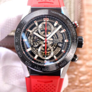 TAG Heuer Carrera CAR2A1Z.FT6050 XF Factory Red Strap JF Replica Watches - JF Replica