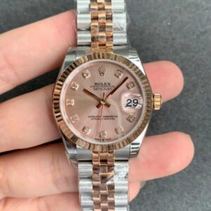 Rolex Datejust M278271-0024 GS Factory Rose Gold Dial JF Replica Watches - JF Replica