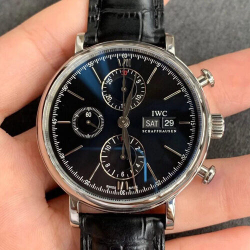 IWC Portofino IW391008 ZF Factory Black Rubber Strap JF Replica Watches - JF Replica