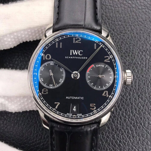 IWC Portugieser IW500109 ZF Factory Black Leather Strap JF Replica Watches - JF Replica