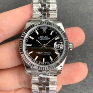 Rolex Datejust M178274-0004 GS Factory Black Dial JF Replica Watches - JF Replica