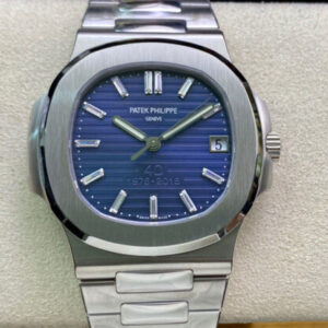 Patek Philippe Nautilus 5711/1P 40th Anniversary PPF Factory Blue Dial Silver Strap JF Replica Watches - JF Replica