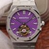 Audemars Piguet Royal Oak Tourbillon 26522ST.OO.1220ST.01 JF Factory Purple Dial JF Replica Watches - JF Replica