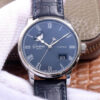 Glashutte Senator 1-36-04 V9 Factory Blue Leather Strap JF Replica Watches - JF Replica