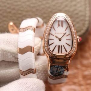 Bvlgari Serpenti 102202 BV Factory Gold Diamond Bezel JF Replica Watches - JF Replica