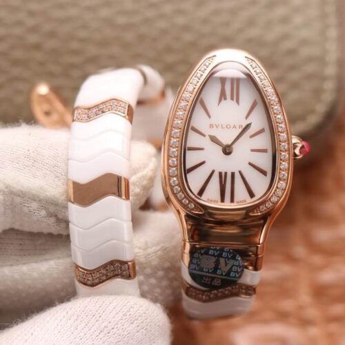 Bvlgari Serpenti 102202 BV Factory Gold Diamond Bezel JF Replica Watches - JF Replica