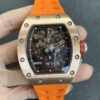 Richard Mille RM011 KV Factory Orange Strap JF Replica Watches - JF Replica