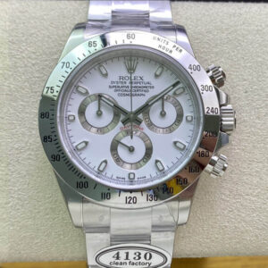 Rolex Cosmograph Daytona 116520LN Clean Factory Silver Stainless Steel Strap JF Replica Watches - JF Replica