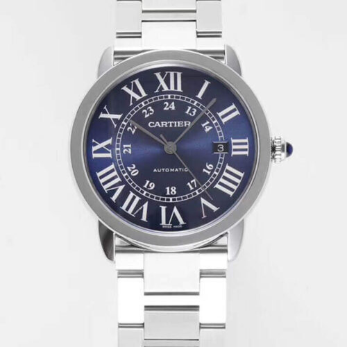 RONDE DE CARTIER WSRN0023 AF Factory Silver Stainless Steel Strap JF Replica Watches - JF Replica