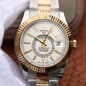 Rolex Sky Dweller M326933-0009 Noob Factory 904L Silver Strap JF Replica Watches - JF Replica