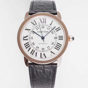 RONDE DE CARTIER W6701009 AF Factory Leather Strap JF Replica Watches - JF Replica