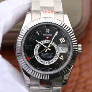 Rolex Sky Dweller 326939 Noob Factory Black Dial JF Replica Watches - JF Replica