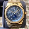 Audemars Piguet Royal Oak 26574BA.OO.1220BA.01 APS Factory Titanium Blue Dial JF Replica Watches - JF Replica