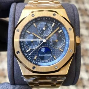 Audemars Piguet Royal Oak 26574BA.OO.1220BA.01 APS Factory Titanium Blue Dial JF Replica Watches - JF Replica
