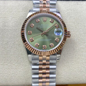Rolex Datejust 31MM EW Factory Rose Gold Bezel JF Replica Watches - JF Replica