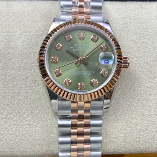 Rolex Datejust 31MM EW Factory Rose Gold Bezel JF Replica Watches - JF Replica