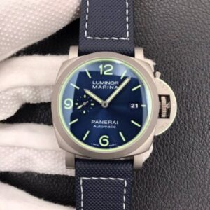 Panerai Luminor PAM01117 VS Factory Blue Strap JF Replica Watches - JF Replica