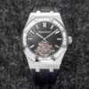 Audemars Piguet Royal Oak Tourbillon R8 Factory V3 Black Strap JF Replica Watches - JF Replica