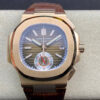 Patek Philippe Nautilus 5980R-001 3K Factory V2 Leather Strap JF Replica Watches - JF Replica