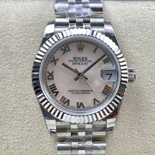 Rolex Datejust 178384 31MM EW Factory Silver Stainless Steel Strap JF Replica Watches - JF Replica