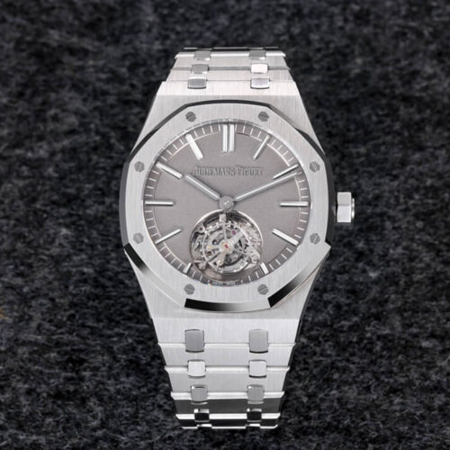 Audemars Piguet Royal Oak Tourbillon 26530TI.OO.1220TI.01 R8 Factory Dark Grey Strap JF Replica Watches - JF Replica