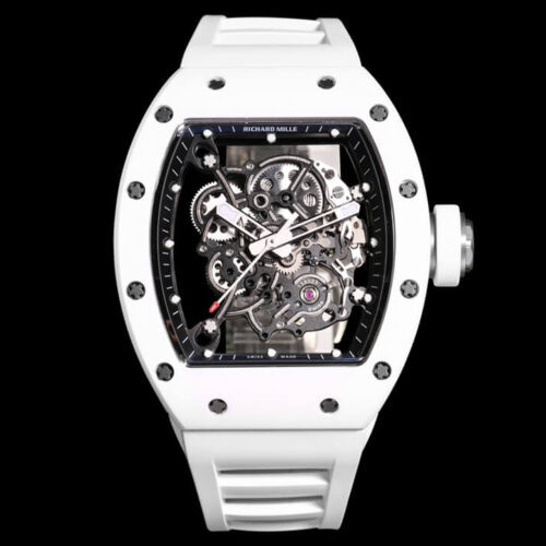 Richard Mille RM-055 BBR Factory White Case JF Replica Watches - JF Replica