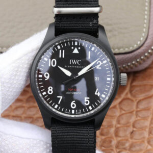 IWC Pilot IW326901 M+ Factory Black Strap JF Replica Watches - JF Replica