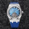 Audemars Piguet Royal Oak Tourbillon R8 Factory V3 Blue Rubber Strap JF Replica Watches - JF Replica