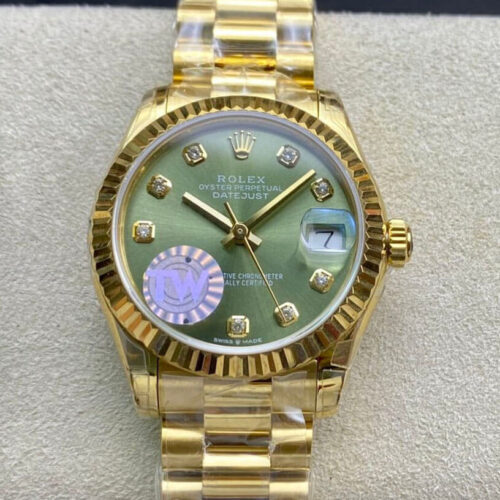Rolex Datejust M278278-0011 31MM TW Factory Green Diamond Dial JF Replica Watches - JF Replica